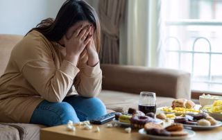 woman emotional eating